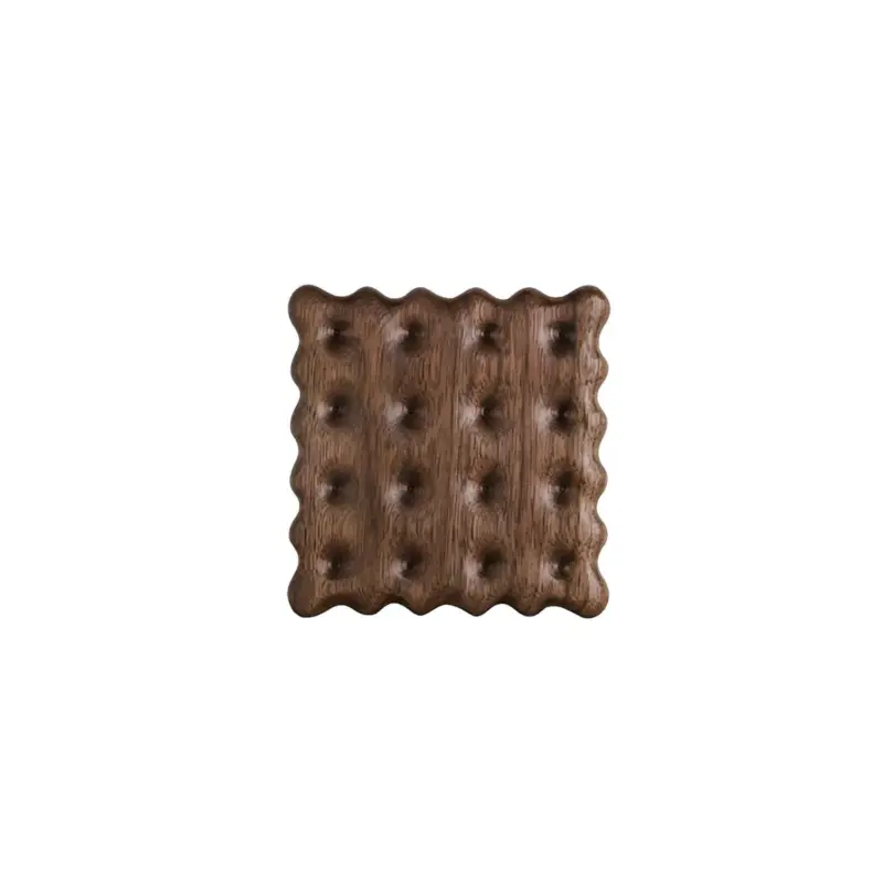 WoodenCookieCoasterwalnutsqure