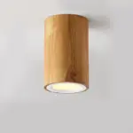 WoodenCylinderLEDCeilingLamp AsianStyle Homeko1