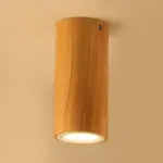 WoodenCylinderLEDCeilingLamp AsianStyle Homeko10