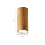 WoodenCylinderLEDCeilingLamp AsianStyle Homeko2