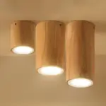 WoodenCylinderLEDCeilingLamp AsianStyle Homeko3