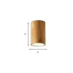 WoodenCylinderLEDCeilingLamp AsianStyle Homeko8