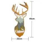 WoodenDeerandElkWallDecor Homeko1