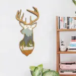 WoodenDeerandElkWallDecor Homeko4
