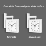 WoodenDoubleSidedWallClock Homeko13
