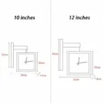 WoodenDoubleSidedWallClock Homeko2