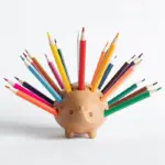 WoodenHedgehogPenHolder Homeko2