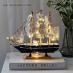 WoodenSailboatModelDecorationCraftsBirthdayGiftSculpturesandStatues-Homeko11 WoodenSailboatModelDecorationCraftsBirthdayGiftSculpturesandStatues Homeko11