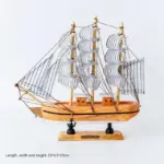 WoodenSailboatModelDecorationCraftsBirthdayGiftSculpturesandStatues-Homeko13 WoodenSailboatModelDecorationCraftsBirthdayGiftSculpturesandStatues Homeko13