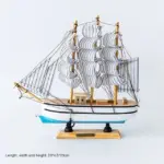 WoodenSailboatModelDecorationCraftsBirthdayGiftSculpturesandStatues-Homeko7 WoodenSailboatModelDecorationCraftsBirthdayGiftSculpturesandStatues Homeko7