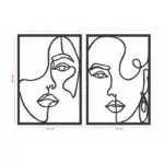 WoodenWomanFaceSilhouetteWallArt-Homeko1 WoodenWomanFaceSilhouetteWallArt Homeko1