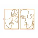 WoodenWomanFaceSilhouetteWallArt-Homeko6 WoodenWomanFaceSilhouetteWallArt Homeko6