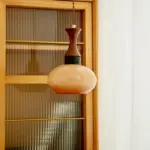WoodenYellowDomePendantLightforKitchenIslands