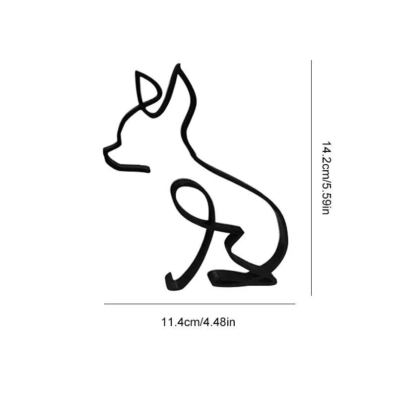 Wrought Iron Dog Miniature - Homeko