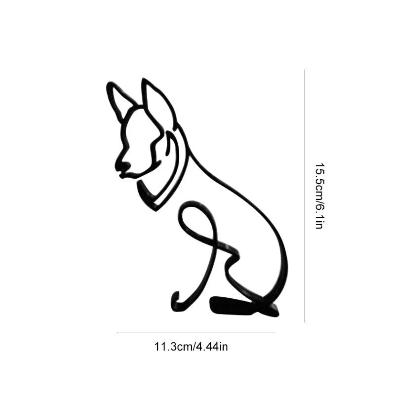 Wrought Iron Dog Miniature - Homeko