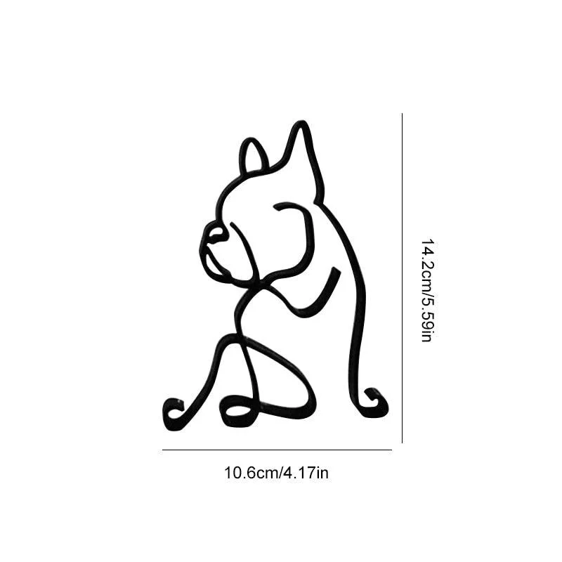 Wrought Iron Dog Miniature - Homeko