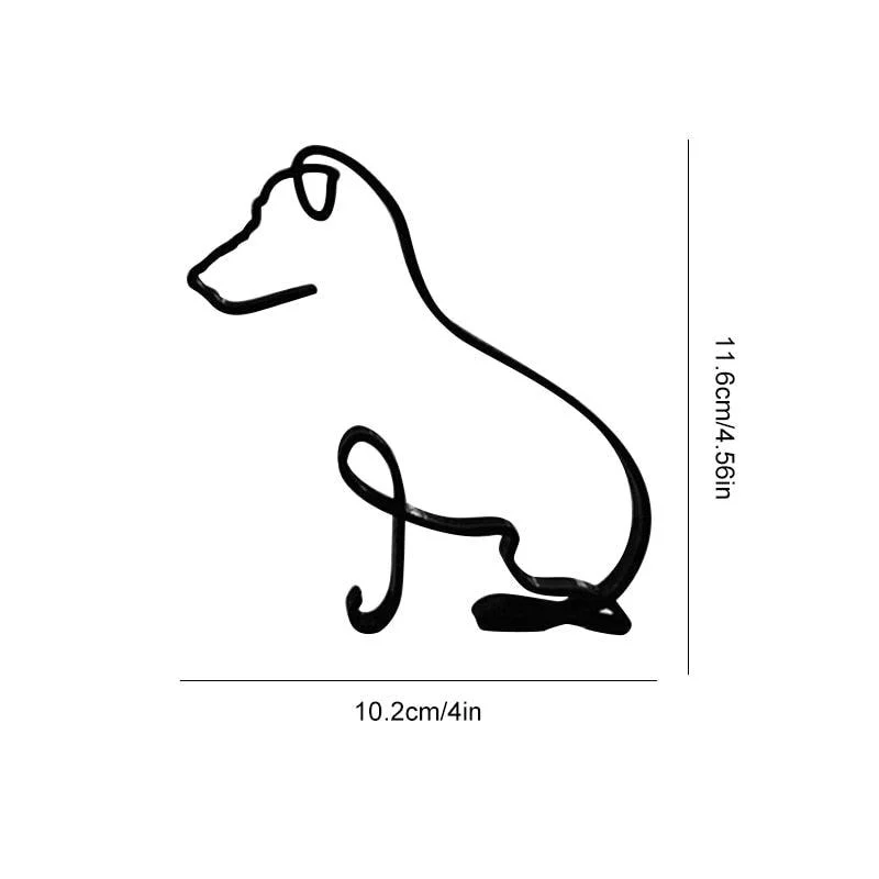 Wrought Iron Dog Miniature - Homeko