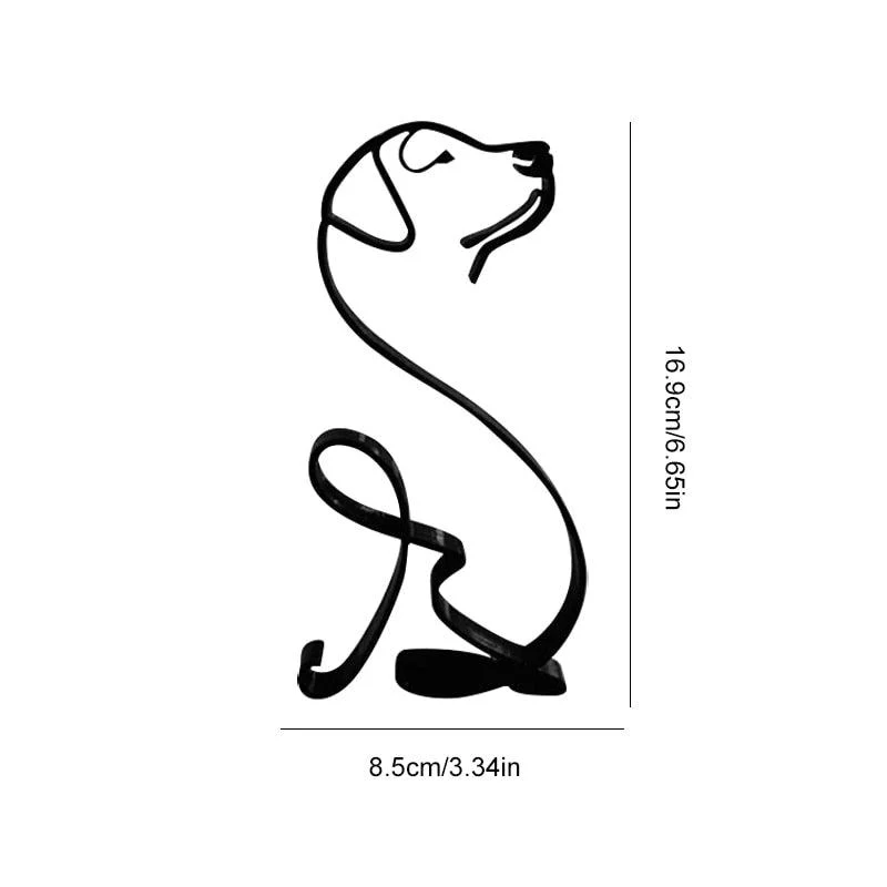 Wrought Iron Dog Miniature - Homeko