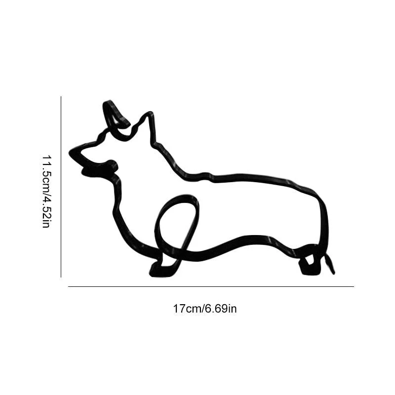 Wrought Iron Dog Miniature - Homeko