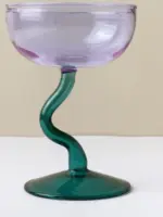 YXQsRound Bowl Goblet Dessert Glass Mug S shaped Cup Stem Ice Cream Bowl Cup Milkshake Dessert