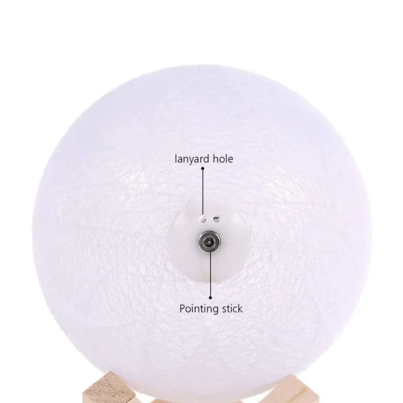 Yarn Moon Table LED Lamp Dreamy Romance
