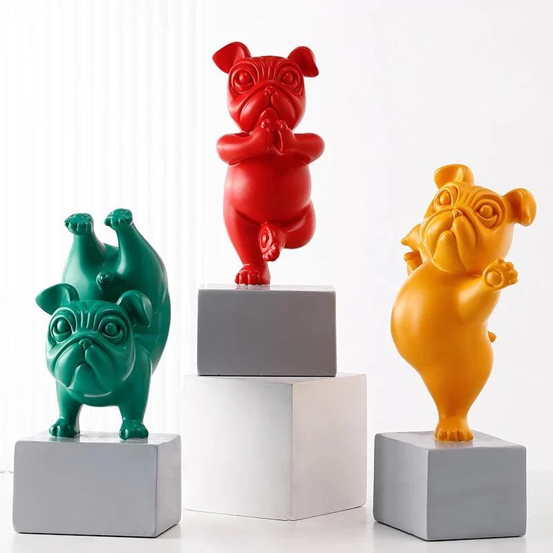 Yoga Dog Statuette - Homeko