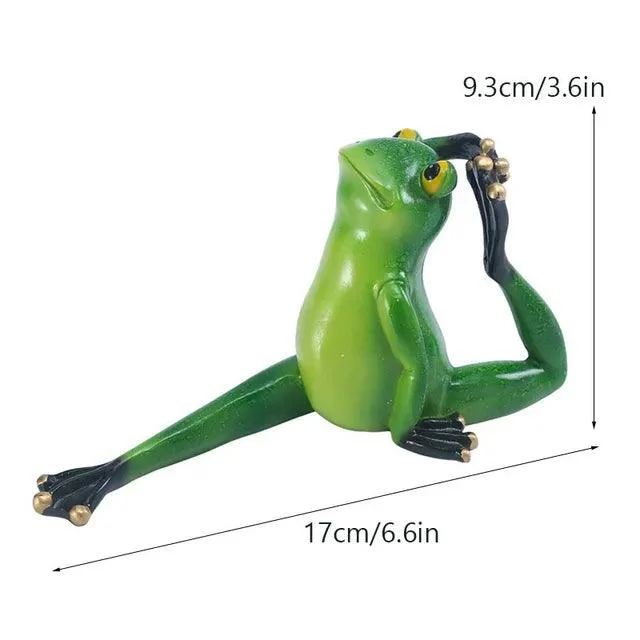 Yoga Frog Figurines - Homeko