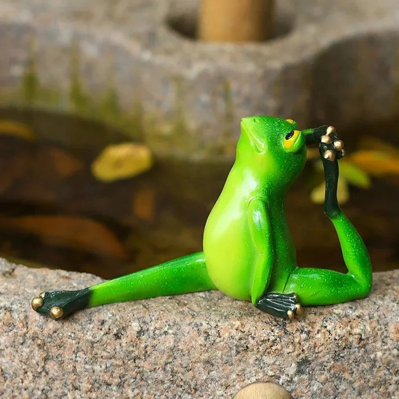 Yoga Frog Figurines - Homeko