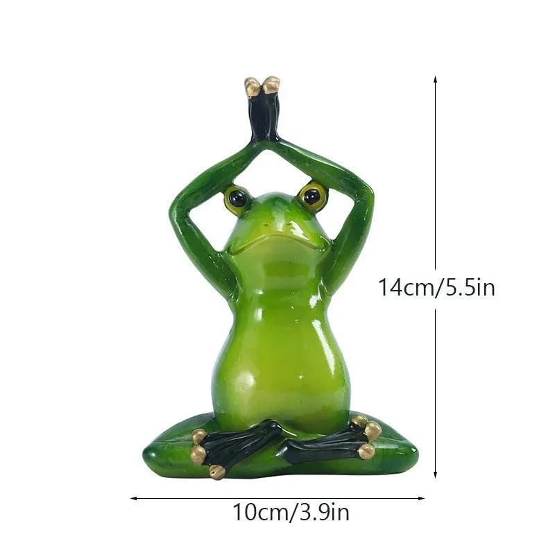 Yoga Frog Figurines - Homeko