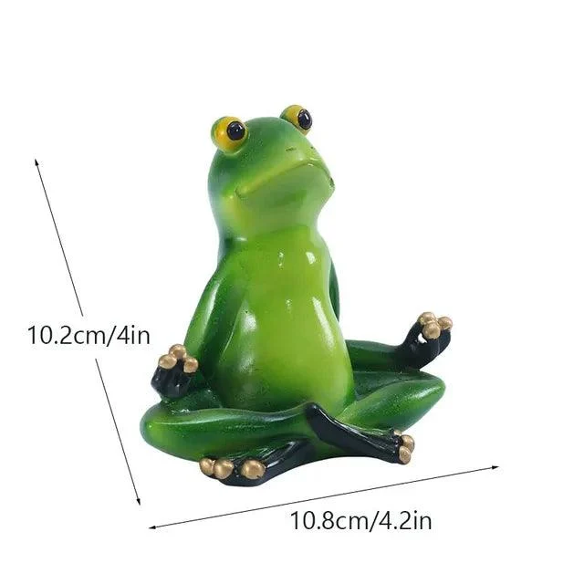 Yoga Frog Figurines - Homeko