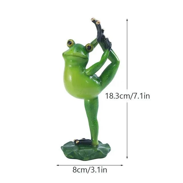 Yoga Frog Figurines - Homeko