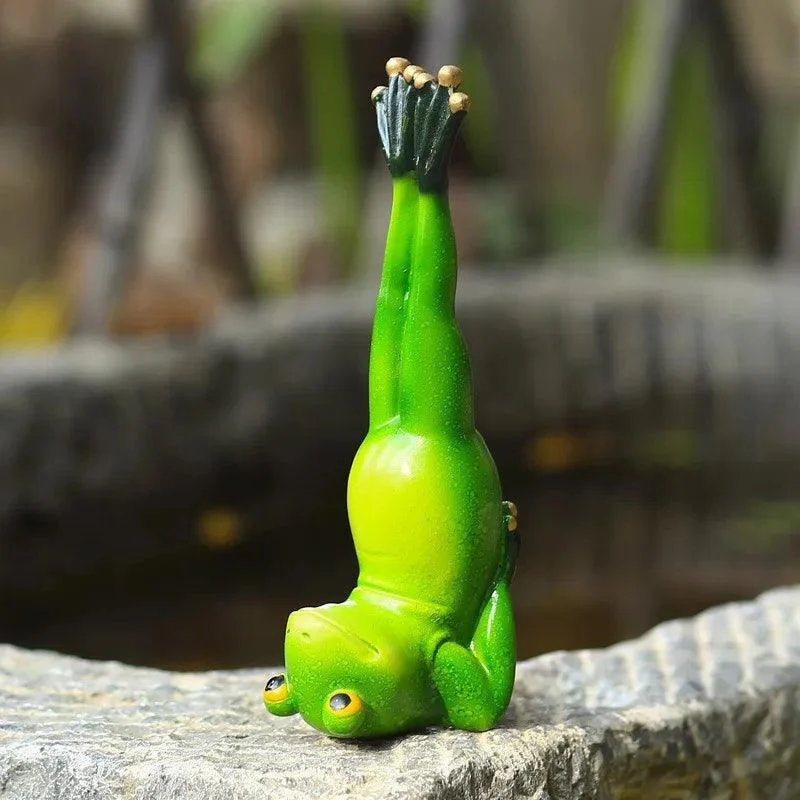 Yoga Frog Figurines - Homeko