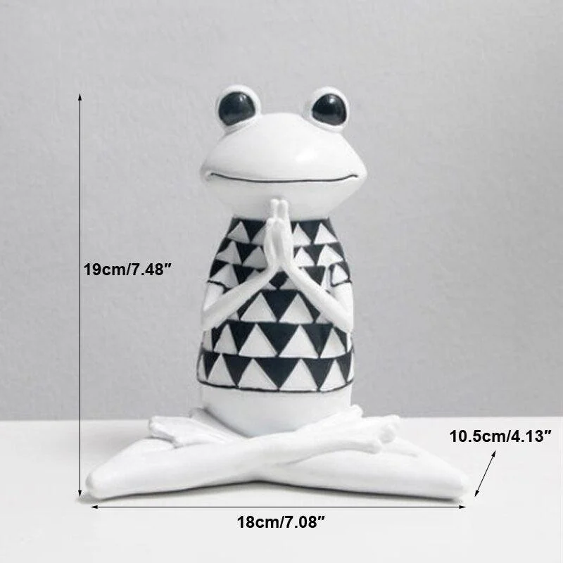 Yoga Frog Sculpture - Homeko