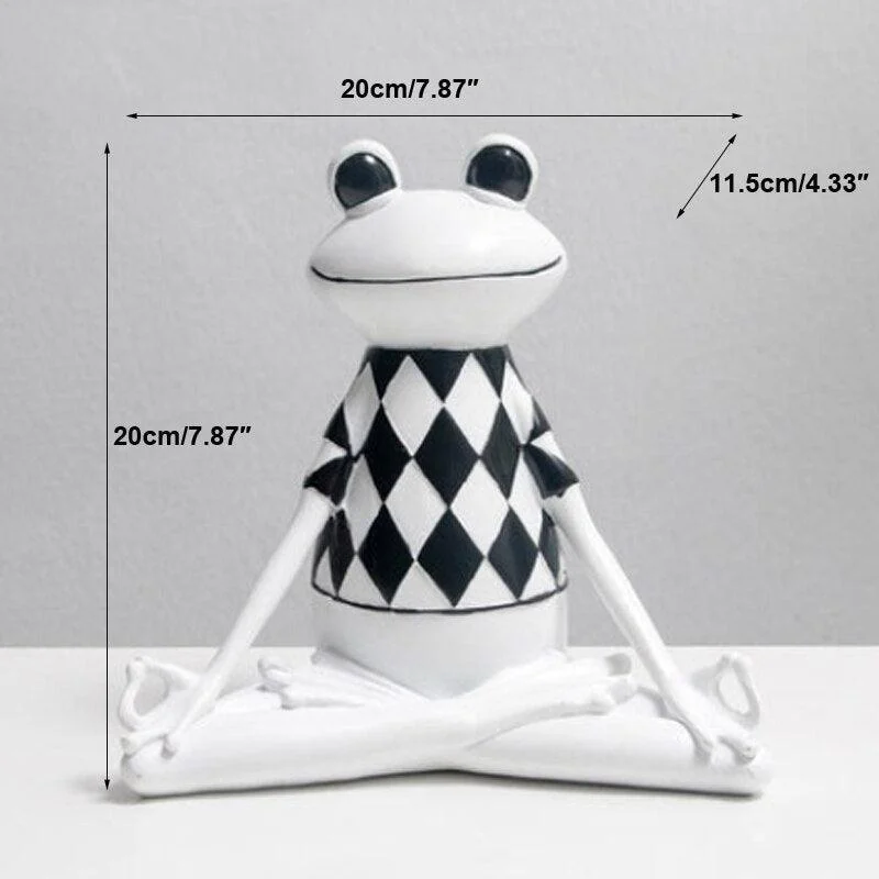 Yoga Frog Sculpture - Homeko