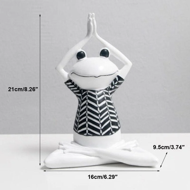 Yoga Frog Sculpture - Homeko