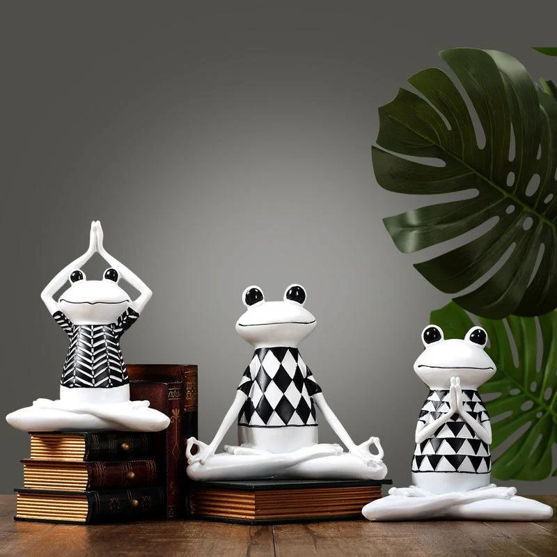 Yoga Frog Sculpture - Homeko