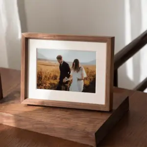 Rectangular Wooden Nut Brown Photo Frames