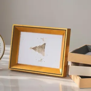 Rectangular Resin Yellow Blue Beige Photo Frames