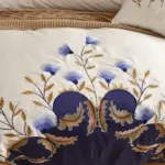 Zayden Luxury Embroidered Egyptian Cotton Duvet Set Decorfaure