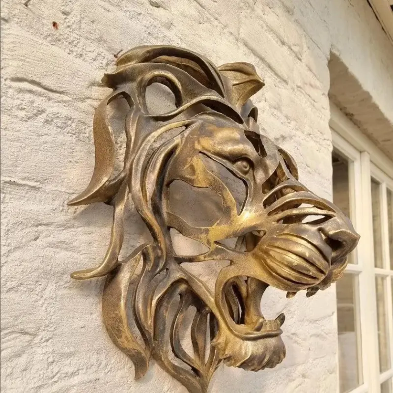 Zeldzame Vondst Grote Leeuwenkop Aan De Muur Gemonteerde Kunstsculptuur Goudhars Leeuwenkop Kunstmuur Luxe Decor Keukenmuur Slaapkamer 22e8294b aead 470f 9f3d 9316bb04588a