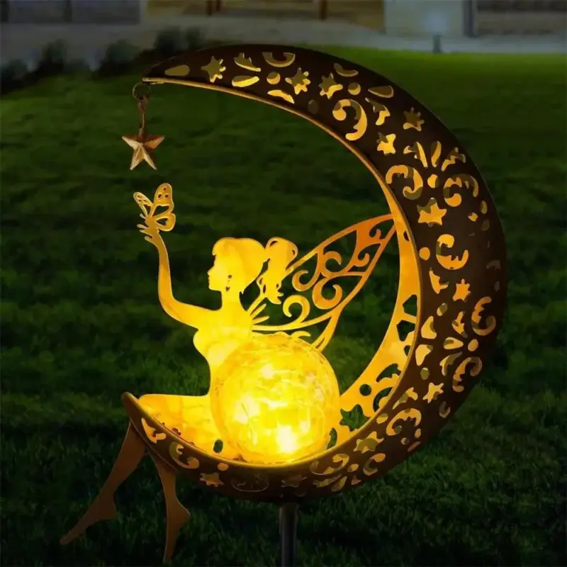 Zonne Energie Maan Fairy Lamp Buiten Tuin Ijzeren Bloem Sprookjesachtige Grond Inbrenglamp Gazon Binnenplaats Decoratief Licht.jpg 8b49ee01 c6c8 4461 9965 b88449d9ed28