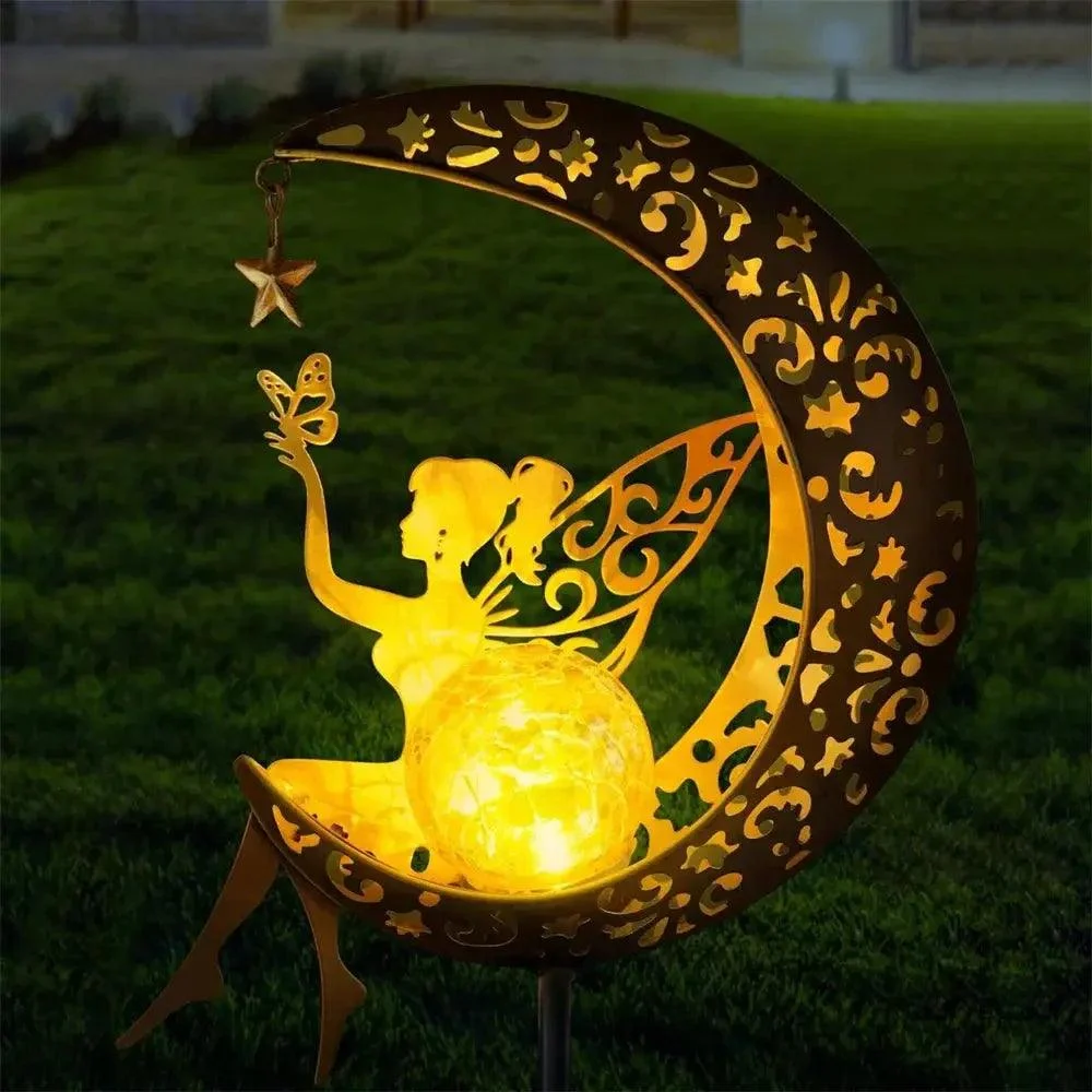 Zonne Energie Maan Fairy Lamp Buiten Tuin Ijzeren Bloem Sprookjesachtige Grond Inbrenglamp Gazon Binnenplaats Decoratief Licht.jpg 8b49ee01 C6c8 4461 9965 B88449d9ed28