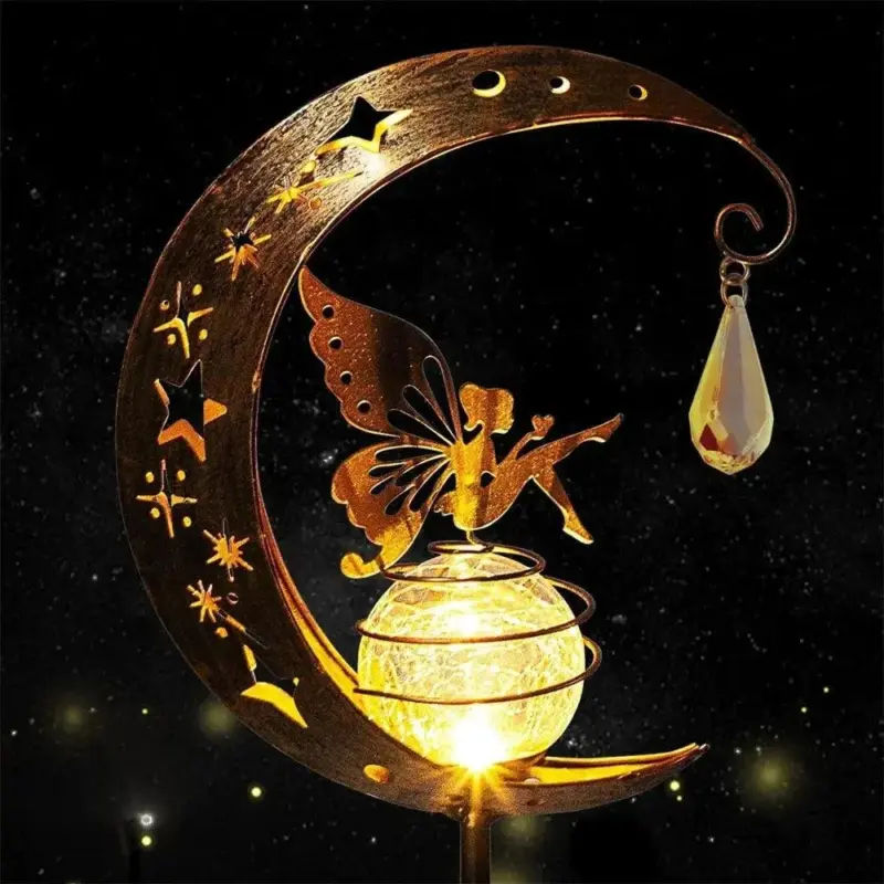 Zonne Energie Maan Fairy Lamp Buiten Tuin Ijzeren Bloem Sprookjesachtige Grond Inbrenglamp Gazon Binnenplaats Decoratief Licht.jpg c449814b 2190 46f7 87d2 6d2c56d948a3