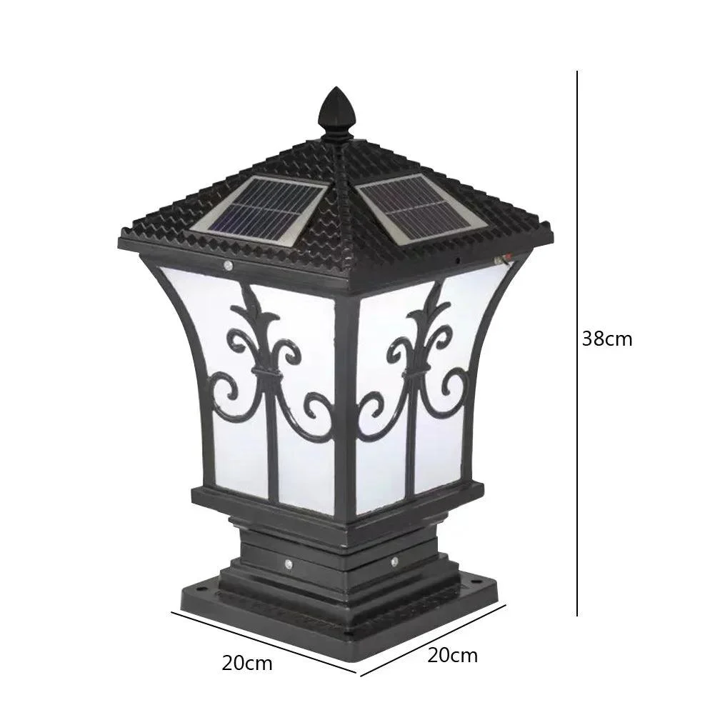 Zonne Energie Retro Lantaarn Lamp Led Outdoor Kolom Licht Voor Tuin Hek Decoratie 826d07ad 7aeb 44b5 8b65 7a2478688837