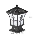 Zonne Energie Retro Lantaarn Lamp Led Outdoor Kolom Licht Voor Tuin Hek Decoratie aa251bd5 9095 4568 a216 99beed6b7952