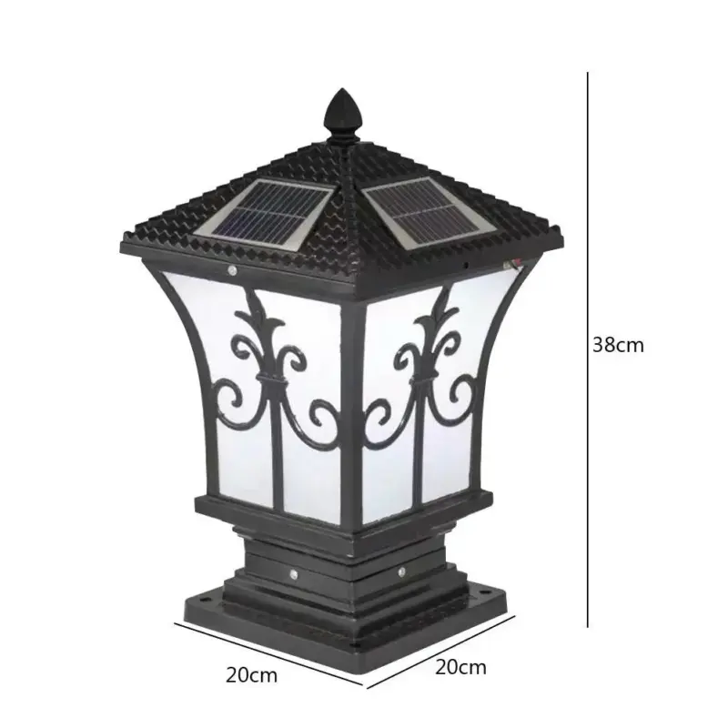 Zonne Energie Retro Lantaarn Lamp Led Outdoor Kolom Licht Voor Tuin Hek Decoratie aa251bd5 9095 4568 a216 99beed6b7952