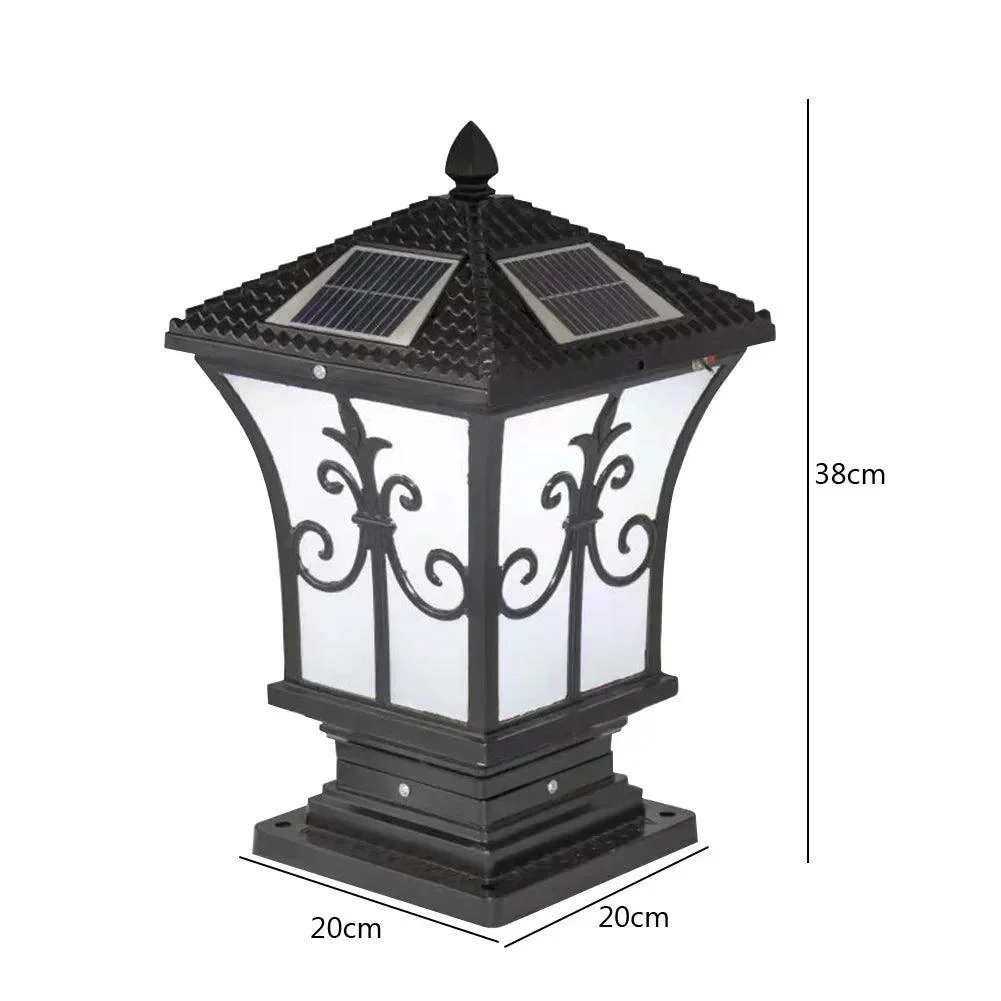 Zonne Energie Retro Lantaarn Lamp Led Outdoor Kolom Licht Voor Tuin Hek Decoratie Aa251bd5 9095 4568 A216 99beed6b7952