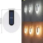 Zonne Energie Straatlantaarn Buiten Tuin Hek Decor Muur Wassen Licht Acryl Waterdicht Landschap Tuin Trap 3000K.jpg 640x640 d42acad8 8d9c 4d90 855b 8e7c3b4c310a