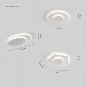 Homeko - Modern Nordic Round LED Ceiling Light White