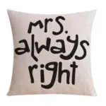 Always right series cushion cover